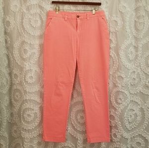 Gap Coral Straight Leg Crop Pants